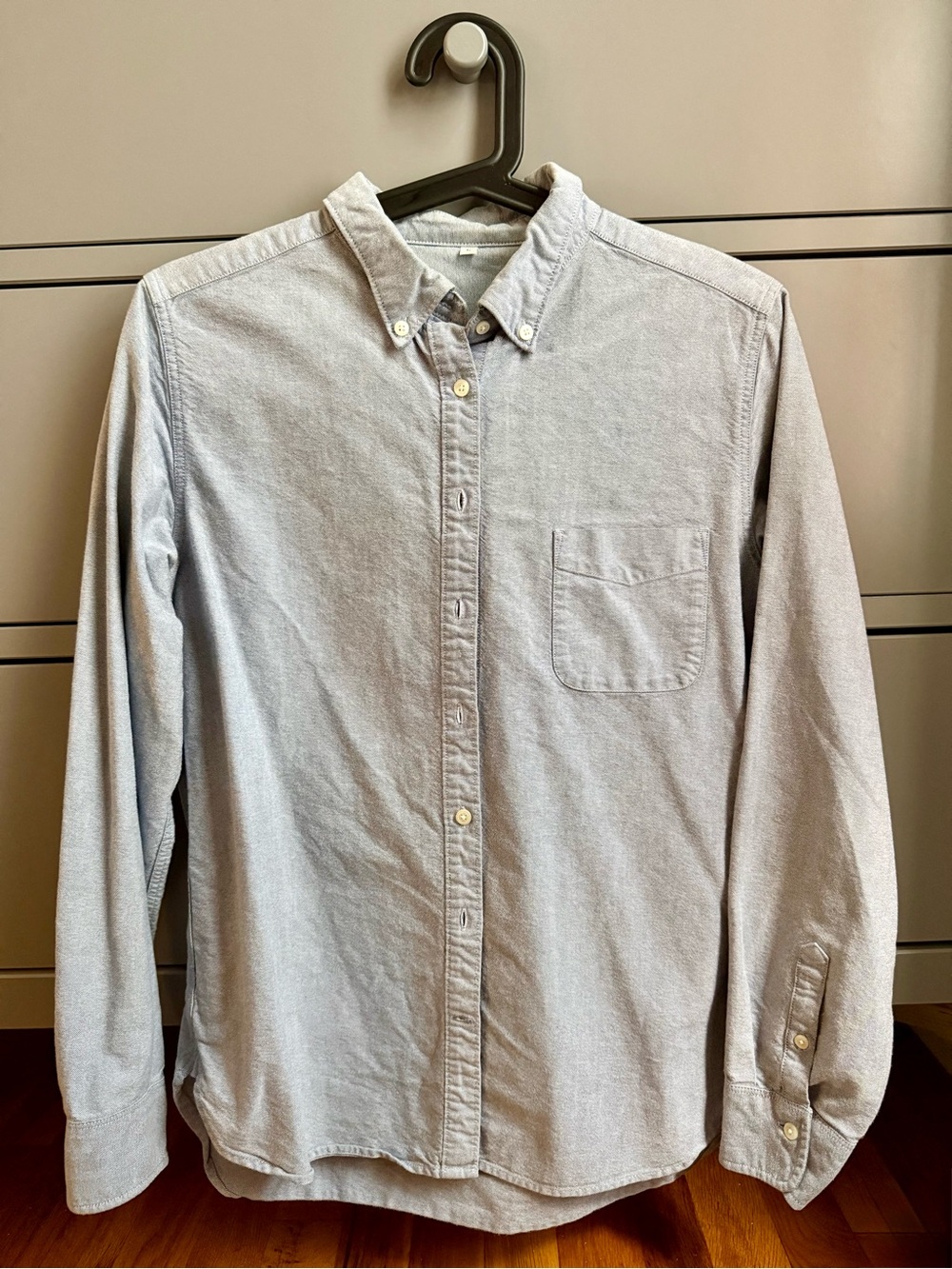 Muji Light Blue Women’s Button-Down Oxford Shirt